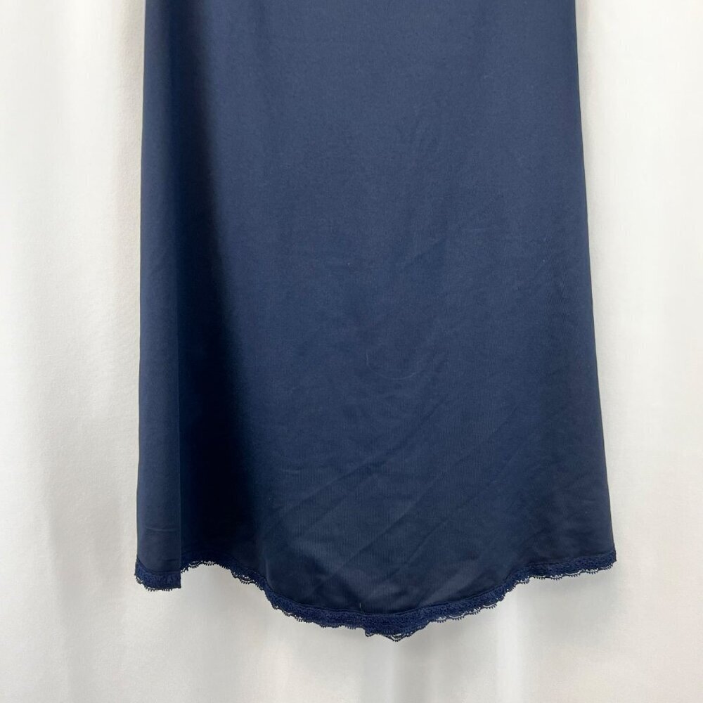 QEARAL Women’s Camisole Top Lace Trim Racerback Blue Size Medium - Picture 3 of 7